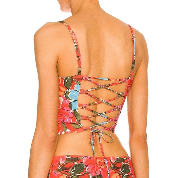 NWT Miaou V Corset in Parisian Flower Rouge - Picture 3 of 7